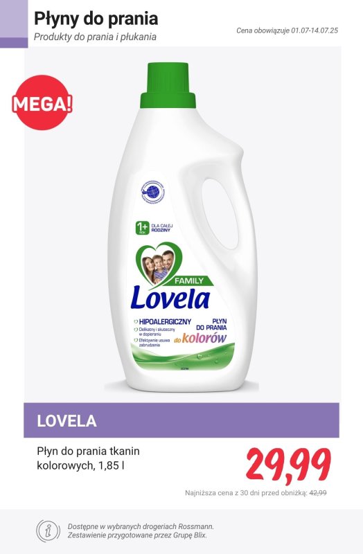 Rossmann - gazetka promocyjna Produkty do prania i płukania - PROMOCJE od czwartku 10.07 do poniedziałku 14.07 - strona 7