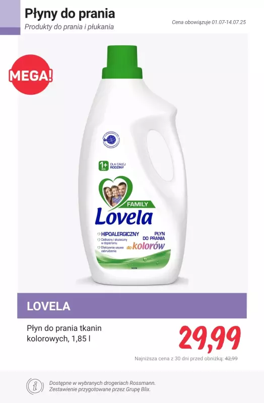 Rossmann - gazetka promocyjna Produkty do prania i płukania - PROMOCJE od czwartku 10.07 do poniedziałku 14.07 - strona 7