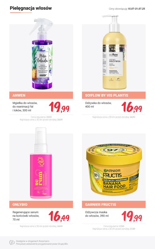 Rossmann - gazetka promocyjna MEGA promocje z nowej gazetki od wtorku 15.07 do czwartku 31.07 - strona 4