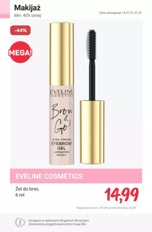 Rossmann - gazetka promocyjna Produkty min. 40% taniej od czwartku 17.07 do czwartku 31.07 - strona 15