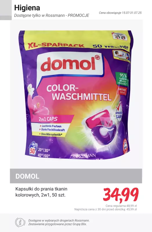 Rossmann - gazetka promocyjna Dostępne tylko w Rossmann - PROMOCJE od poniedziałku 21.07 do czwartku 31.07 - strona 20