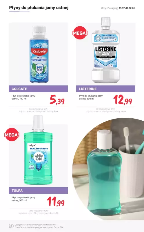 Rossmann - gazetka promocyjna Zadbaj o zdrowy uśmiech - sprawdź promocje! od środy 23.07 do czwartku 31.07 - strona 7