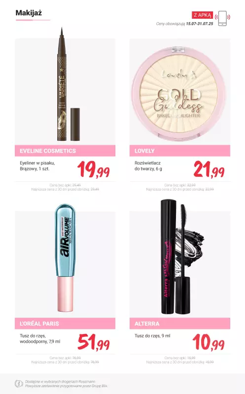 Rossmann - gazetka promocyjna Taniej Z APKĄ - sprawdź promocje! od poniedziałku 28.07 do czwartku 31.07 - strona 13