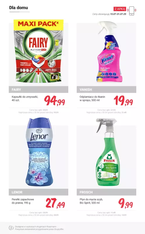 Rossmann - gazetka promocyjna Taniej Z APKĄ - sprawdź promocje! od poniedziałku 28.07 do czwartku 31.07 - strona 15