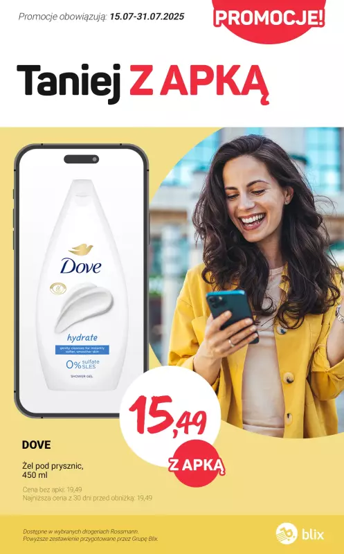 Rossmann - gazetka promocyjna Taniej Z APKĄ - sprawdź promocje! od poniedziałku 28.07 do czwartku 31.07