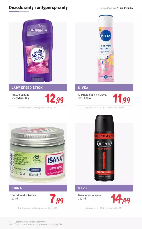 Rossmann - gazetka promocyjna MEGA promocje z nowej gazetki od piątku 01.08 do poniedziałku 18.08 - strona 3