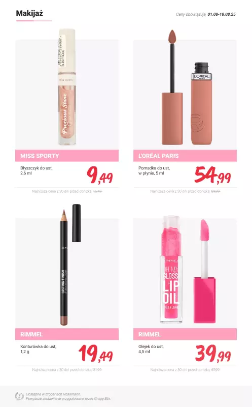 Rossmann - gazetka promocyjna MEGA promocje z nowej gazetki od piątku 01.08 do poniedziałku 18.08 - strona 15