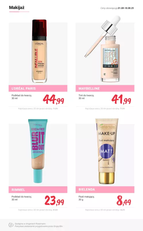 Rossmann - gazetka promocyjna MEGA promocje z nowej gazetki od piątku 01.08 do poniedziałku 18.08 - strona 9