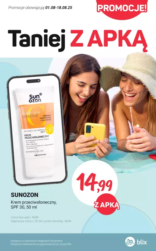 Rossmann - gazetka promocyjna Taniej Z APKĄ - sprawdź promocje! od soboty 02.08 do poniedziałku 18.08