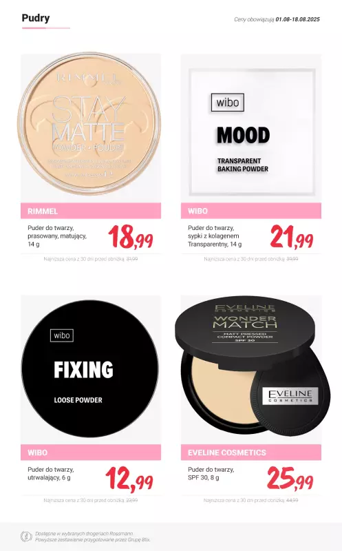Rossmann - gazetka promocyjna MEGA promocje na makijaż od poniedziałku 04.08 do poniedziałku 18.08 - strona 6