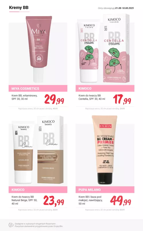 Rossmann - gazetka promocyjna MEGA promocje na makijaż od poniedziałku 04.08 do poniedziałku 18.08 - strona 4