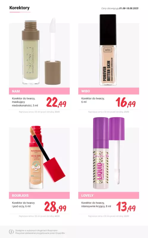 Rossmann - gazetka promocyjna MEGA promocje na makijaż od poniedziałku 04.08 do poniedziałku 18.08 - strona 5