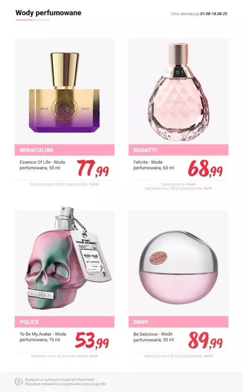 Rossmann - gazetka promocyjna MEGA promocje - Perfumy od czwartku 14.08 do poniedziałku 18.08 - strona 3