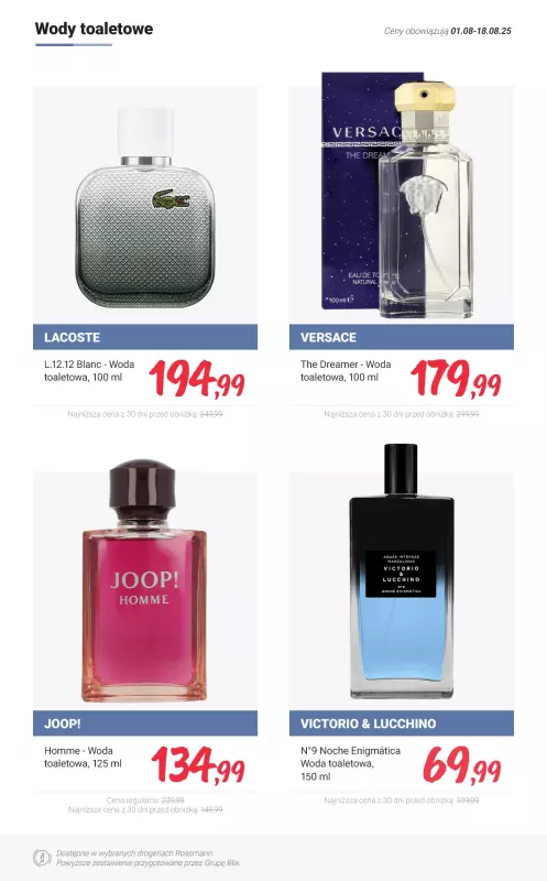 Rossmann - gazetka promocyjna MEGA promocje - Perfumy od czwartku 14.08 do poniedziałku 18.08 - strona 11