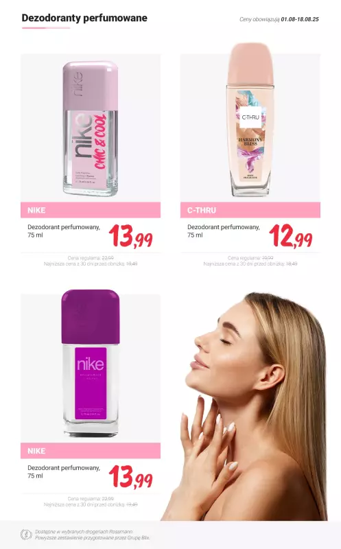 Rossmann - gazetka promocyjna MEGA promocje - Perfumy od czwartku 14.08 do poniedziałku 18.08 - strona 7