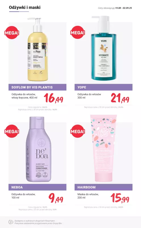 Rossmann - gazetka promocyjna Produkty do włosów - PROMOCJE od czwartku 21.08 do wtorku 02.09 - strona 3
