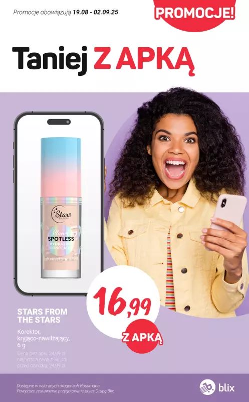 Rossmann - gazetka promocyjna TANIEJ Z APKĄ od soboty 23.08 do wtorku 02.09