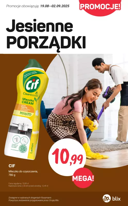 Rossmann - gazetka promocyjna Przygotuj się na jesienne porządki - PROMOCJE od poniedziałku 25.08 do wtorku 02.09