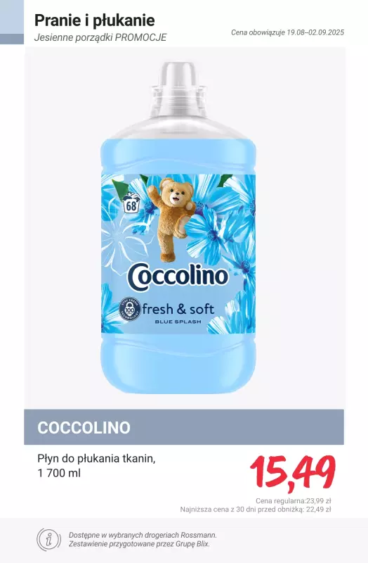 Rossmann - gazetka promocyjna Przygotuj się na jesienne porządki - PROMOCJE od poniedziałku 25.08 do wtorku 02.09 - strona 14