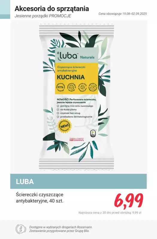 Rossmann - gazetka promocyjna Przygotuj się na jesienne porządki - PROMOCJE od poniedziałku 25.08 do wtorku 02.09 - strona 9