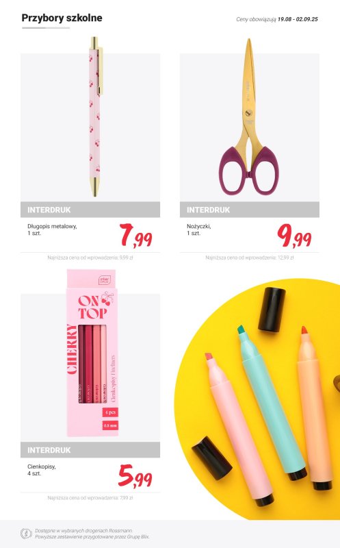 Rossmann - gazetka promocyjna PROMOCJE na powrót do SZKOŁY od czwartku 28.08 do wtorku 02.09 - strona 4