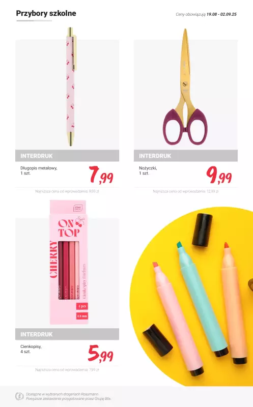 Rossmann - gazetka promocyjna PROMOCJE na powrót do SZKOŁY od czwartku 28.08 do wtorku 02.09 - strona 4