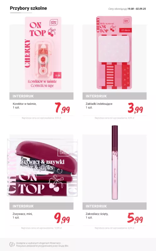 Rossmann - gazetka promocyjna PROMOCJE na powrót do SZKOŁY od czwartku 28.08 do wtorku 02.09 - strona 3