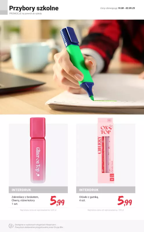 Rossmann - gazetka promocyjna PROMOCJE na powrót do SZKOŁY od czwartku 28.08 do wtorku 02.09 - strona 2