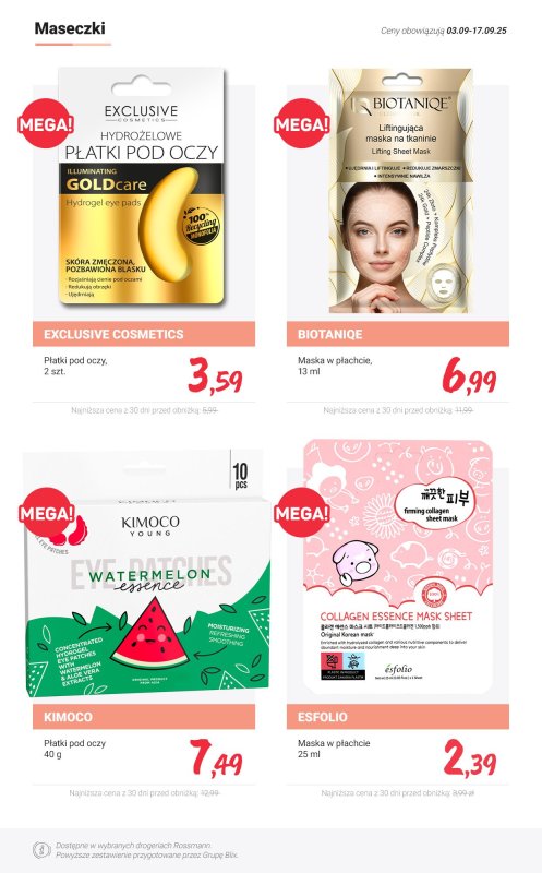 Rossmann - gazetka promocyjna Produkty do pielęgnacji - PROMOCJE od piątku 05.09 do środy 17.09 - strona 4