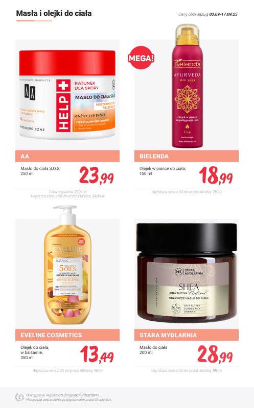 Rossmann - gazetka promocyjna Produkty do pielęgnacji - PROMOCJE od piątku 05.09 do środy 17.09 - strona 9