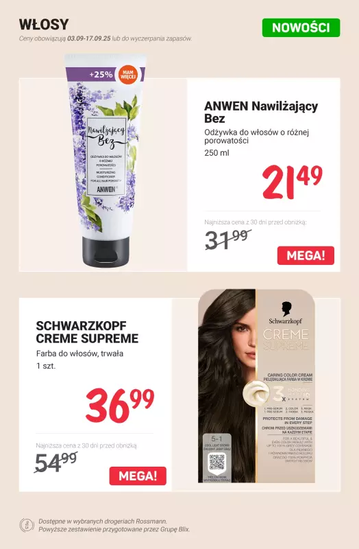 Rossmann - gazetka promocyjna Nowości na promocji! od poniedziałku 08.09 do środy 17.09 - strona 3