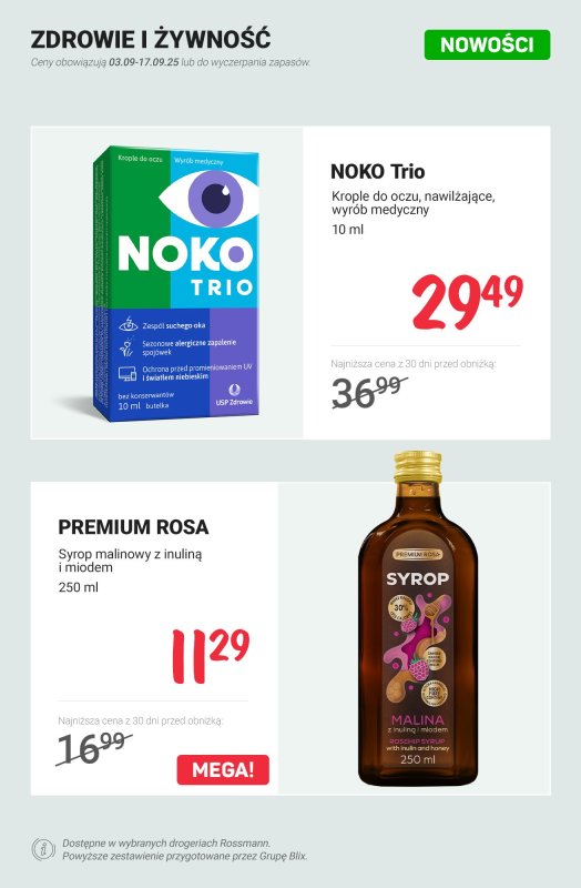 Rossmann - gazetka promocyjna Nowości na promocji! od poniedziałku 08.09 do środy 17.09 - strona 12