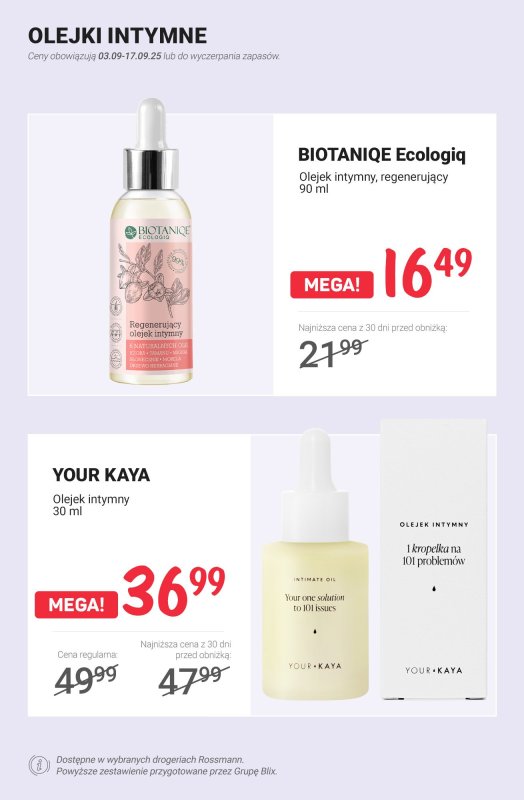 Rossmann - gazetka promocyjna Higiena intymna - PROMOCJE od czwartku 11.09 do środy 17.09 - strona 12