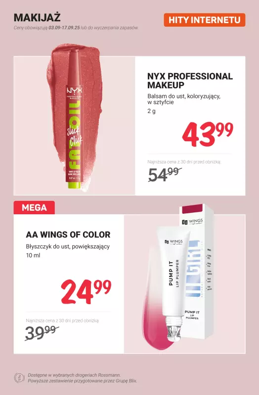 Rossmann - gazetka promocyjna HITY INTERNETU od soboty 13.09 do środy 17.09 - strona 10