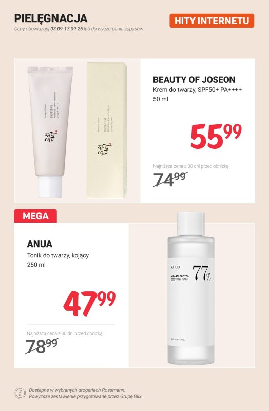 Rossmann - gazetka promocyjna HITY INTERNETU od soboty 13.09 do środy 17.09 - strona 9