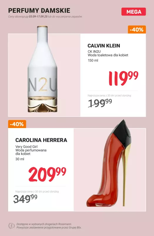 Rossmann - gazetka promocyjna Produkty min. 40% taniej od poniedziałku 15.09 do środy 17.09 - strona 9