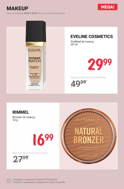 Rossmann - gazetka promocyjna MEGA promocje z nowej gazetki od czwartku 18.09 do piątku 03.10 - strona 10
