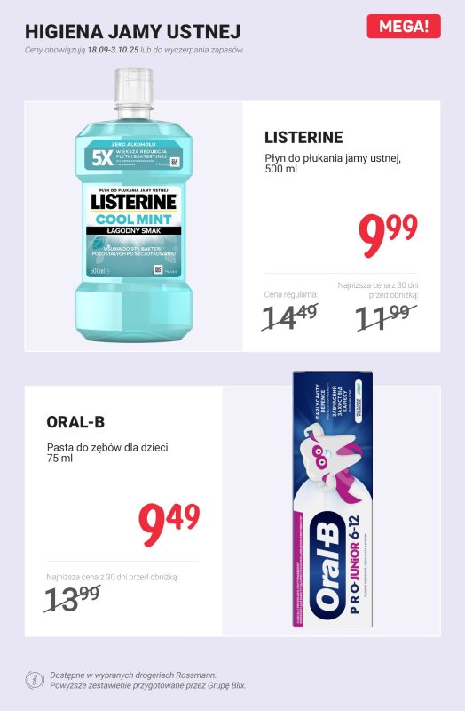Rossmann - gazetka promocyjna MEGA promocje z nowej gazetki od czwartku 18.09 do piątku 03.10 - strona 2