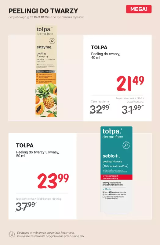 Rossmann - gazetka promocyjna MEGA promocje z nowej gazetki od czwartku 18.09 do piątku 03.10 - strona 8
