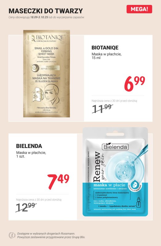 Rossmann - gazetka promocyjna MEGA promocje z nowej gazetki od czwartku 18.09 do piątku 03.10 - strona 9
