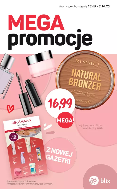 Rossmann - gazetka promocyjna MEGA promocje z nowej gazetki  