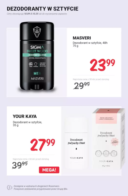 Rossmann - gazetka promocyjna Antyperspiranty i dezodoranty w niższych cenach od czwartku 25.09 do piątku 03.10 - strona 6