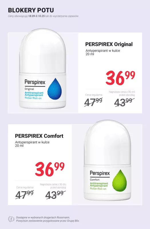 Rossmann - gazetka promocyjna Antyperspiranty i dezodoranty w niższych cenach od czwartku 25.09 do piątku 03.10 - strona 12