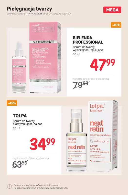 Rossmann - gazetka promocyjna Do -50% na pielęgnację od poniedziałku 06.10 do piątku 17.10 - strona 9