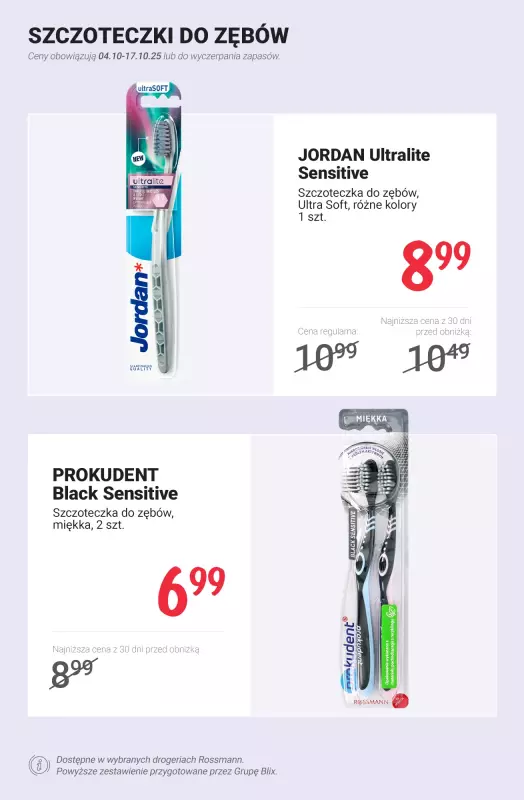 Rossmann - gazetka promocyjna Zadbaj o zdrowy uśmiech - sprawdź promocje! od czwartku 09.10 do piątku 17.10 - strona 6