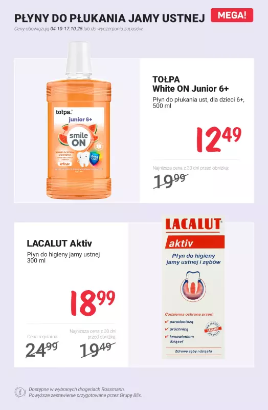 Rossmann - gazetka promocyjna Zadbaj o zdrowy uśmiech - sprawdź promocje! od czwartku 09.10 do piątku 17.10 - strona 9