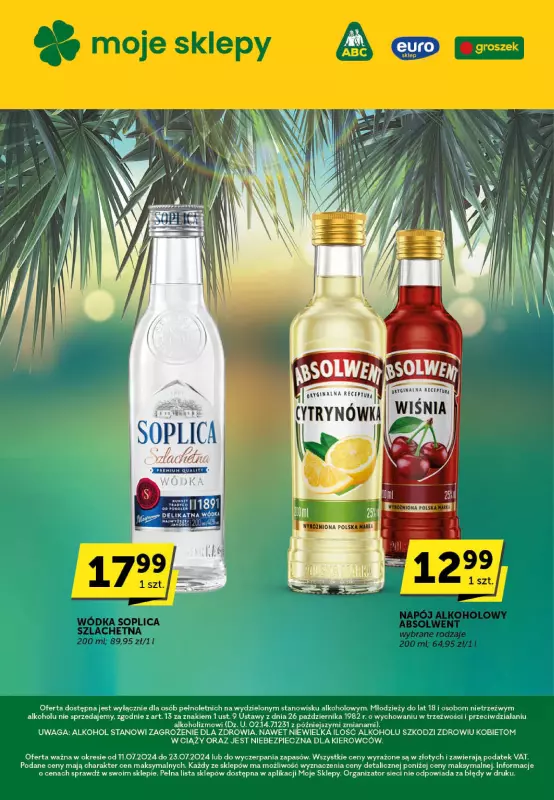 ABC - gazetka promocyjna Katalog alkoholowy od czwartku 11.07 do wtorku 23.07