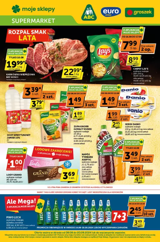 ABC - gazetka promocyjna Gazetka Supermarket od czwartku 08.08 do wtorku 20.08