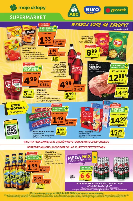 ABC - gazetka promocyjna Gazetka Supermarket od czwartku 19.09 do wtorku 01.10