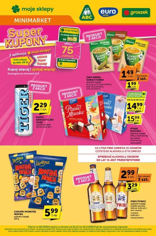 ABC - gazetka promocyjna Gazetka Minimarket od czwartku 31.10 do wtorku 12.11